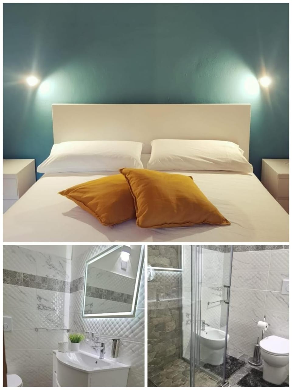 Bed, Bathroom