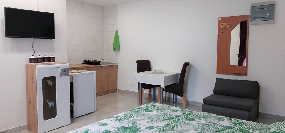 Bed, Kitchen or kitchenette, Photo of the whole room, Dining area