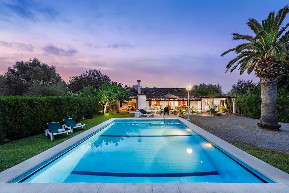 Swimming pool, Sunset
