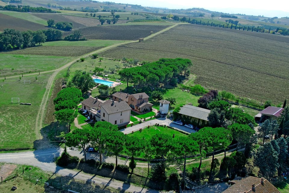 Property building, Natural landscape, Bird's eye view