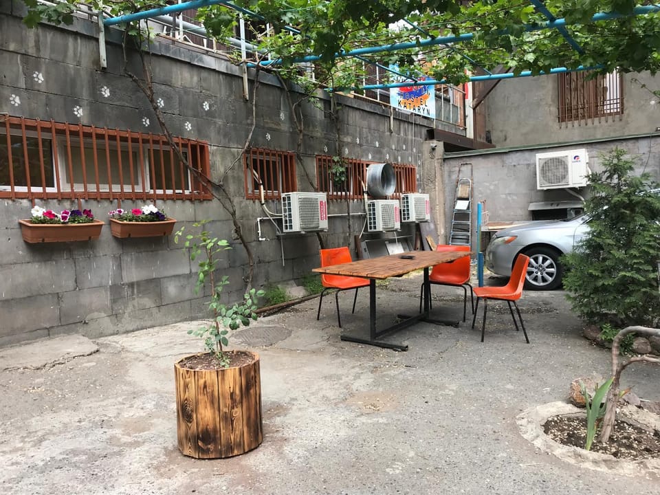 Facade/entrance, Seating area