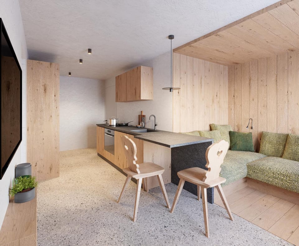 Kitchen or kitchenette, Seating area