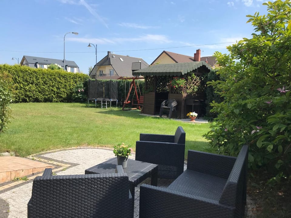 Property building, Garden, Seating area, Garden view