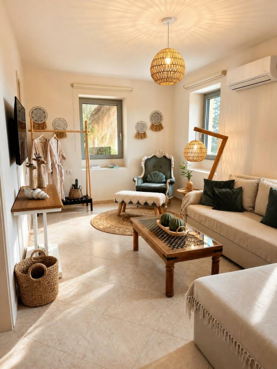 TV and multimedia, Living room, Seating area, air conditioner