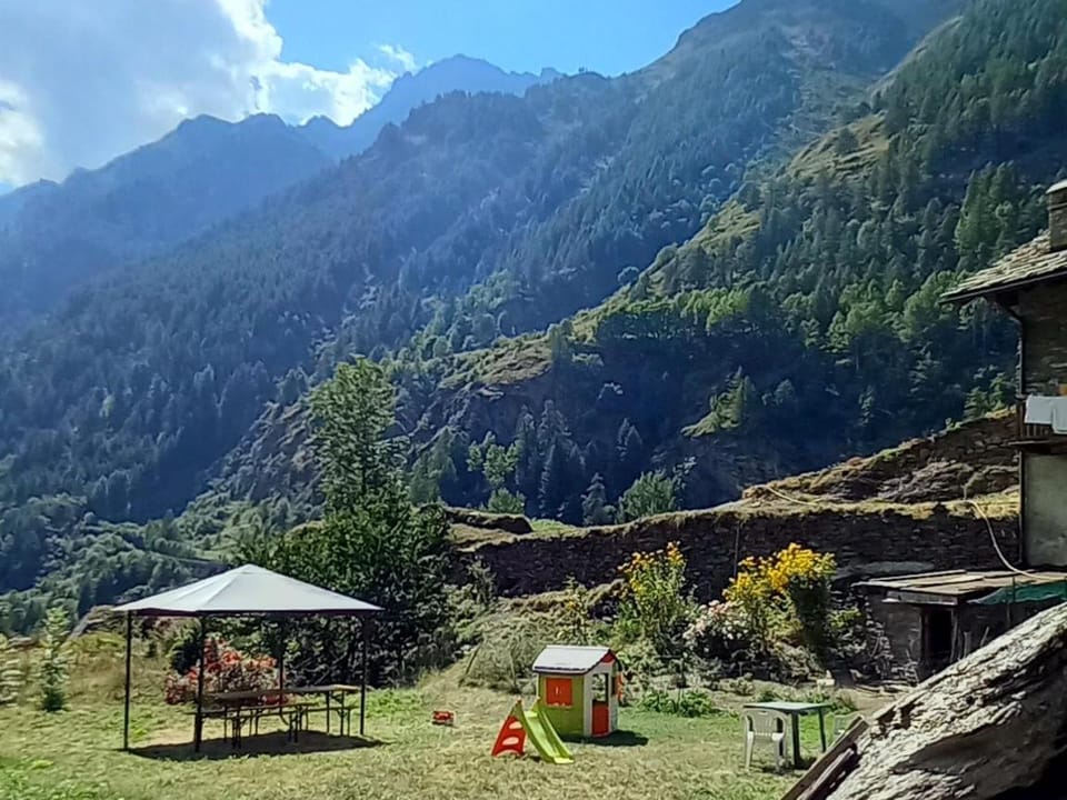 Natural landscape, Summer, Children play ground, Mountain view, sunbed