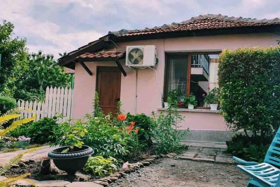 Cute Little House with a White Picket Fence House in Burgas