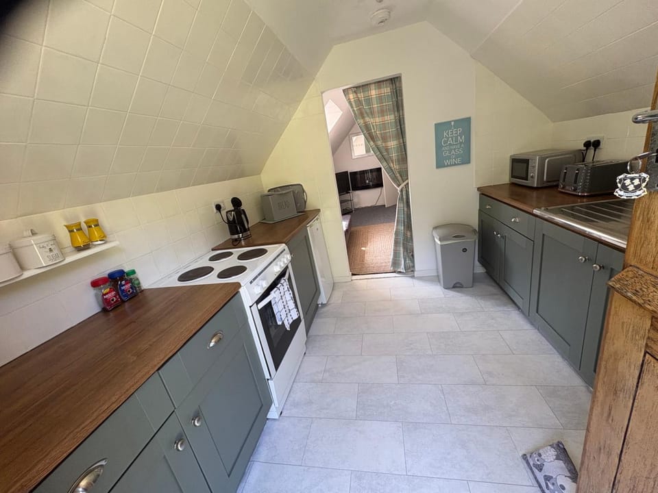 Coffee/tea facilities, Kitchen or kitchenette, oven, toaster