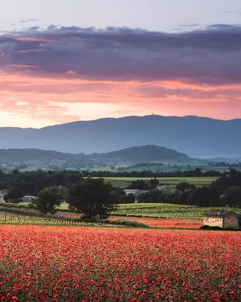 Nearby landmark, Natural landscape, Mountain view, Sunset