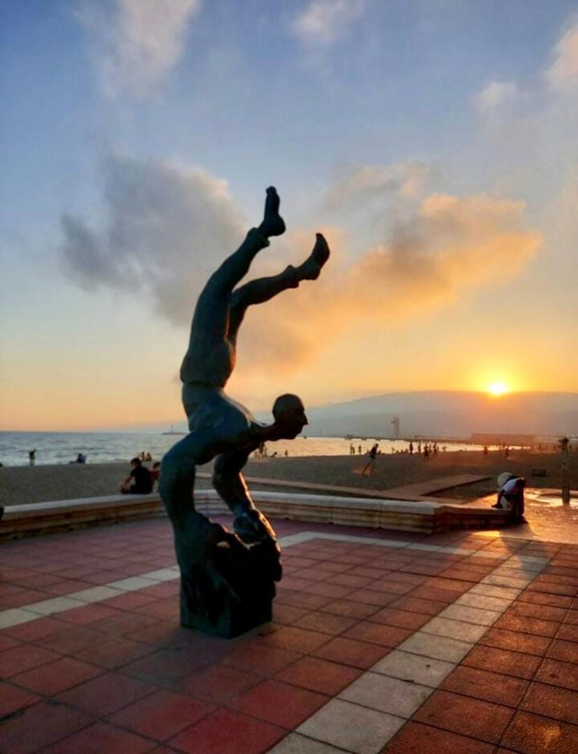 Nearby landmark, Sunset