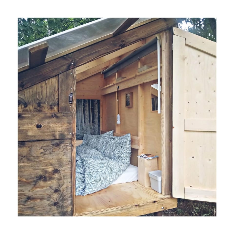 Patio, Facade/entrance, Bed, Bedroom