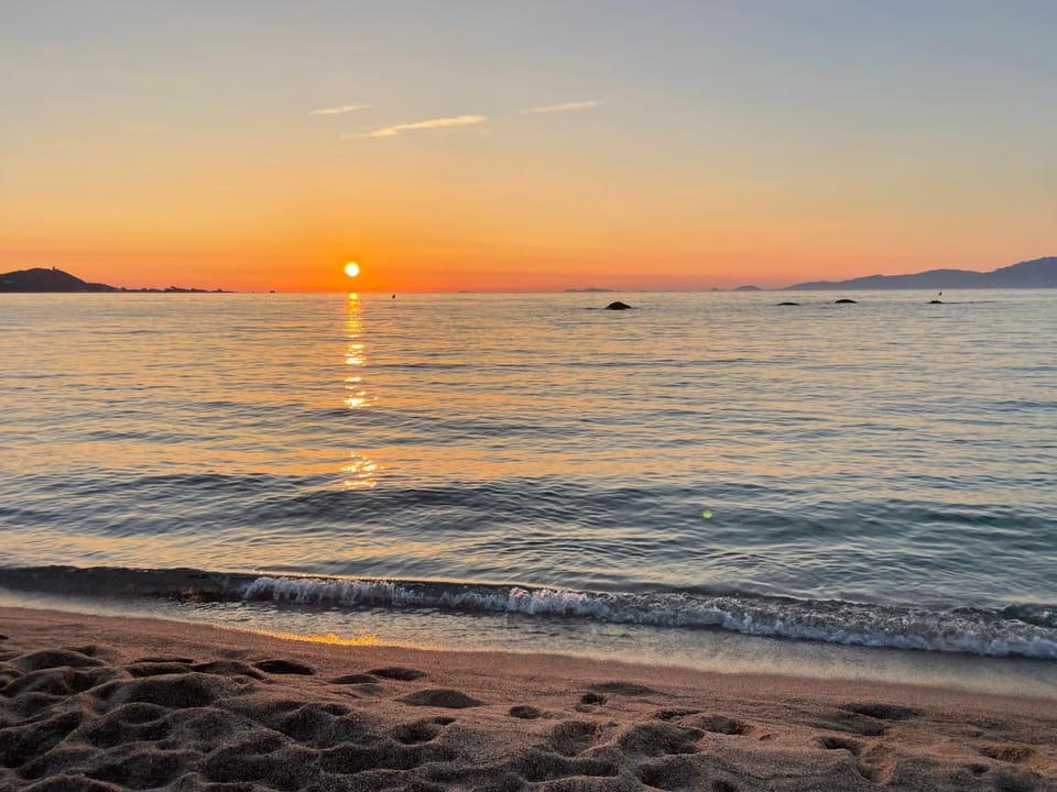 Nearby landmark, Natural landscape, Beach, Sunset