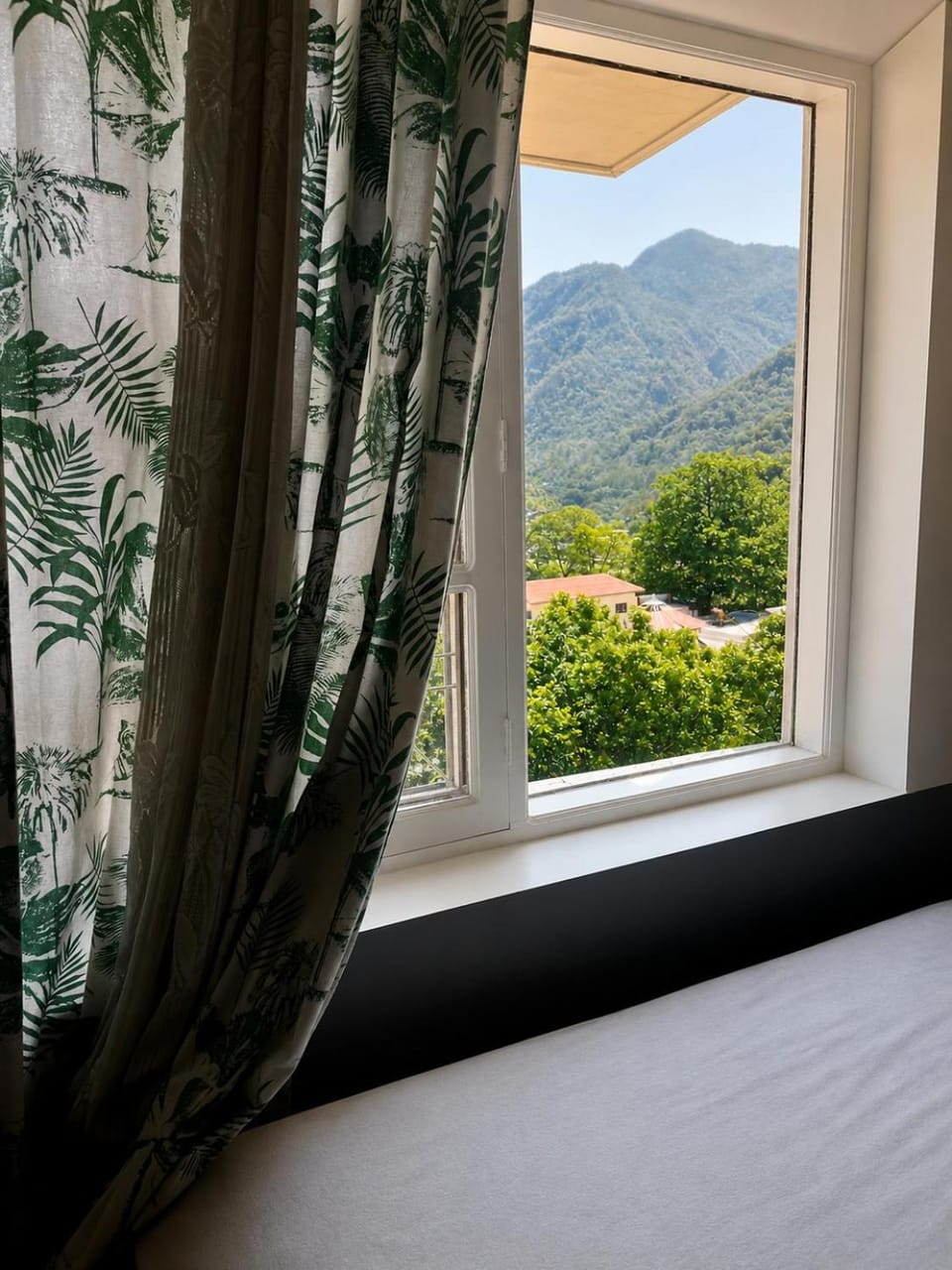 Bed, Natural landscape, Mountain view