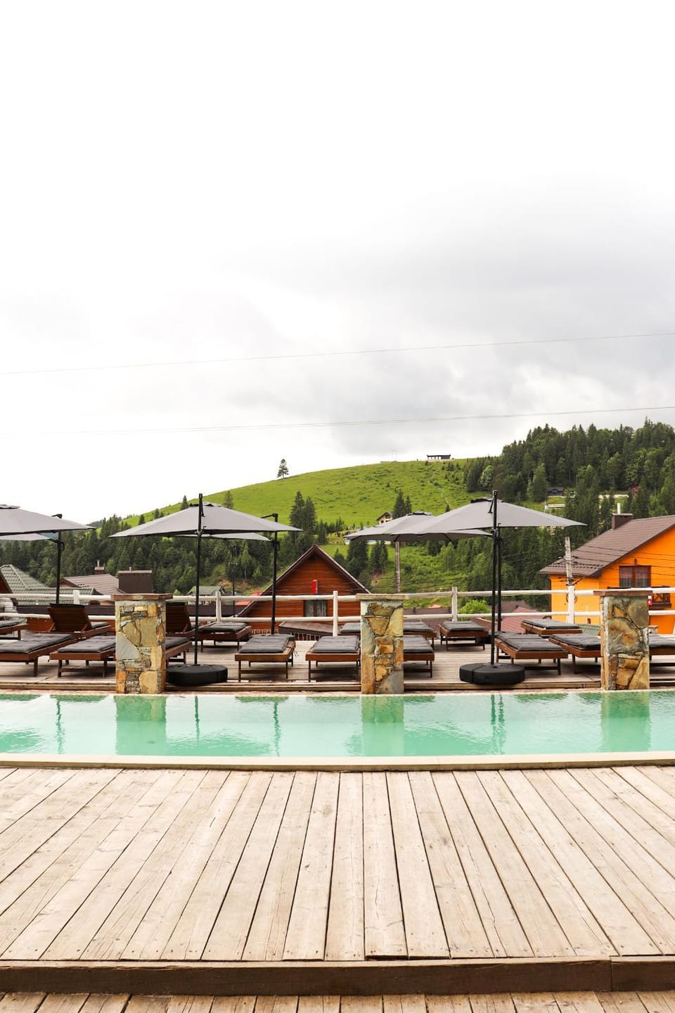 Natural landscape, View (from property/room), Balcony/Terrace, Pool view, Swimming pool
