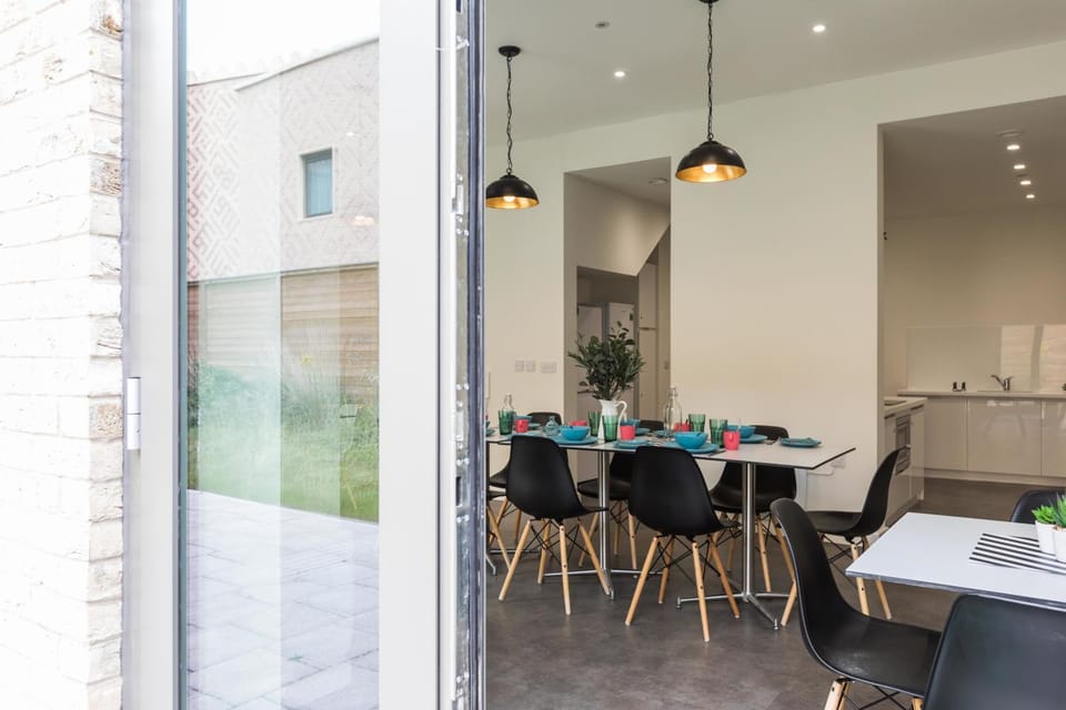 Patio, Living room, Dining area