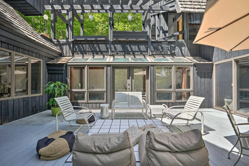 Luxe Plymouth Chalet w/ Indoor Pool & 3 Decks! House in Plymouth