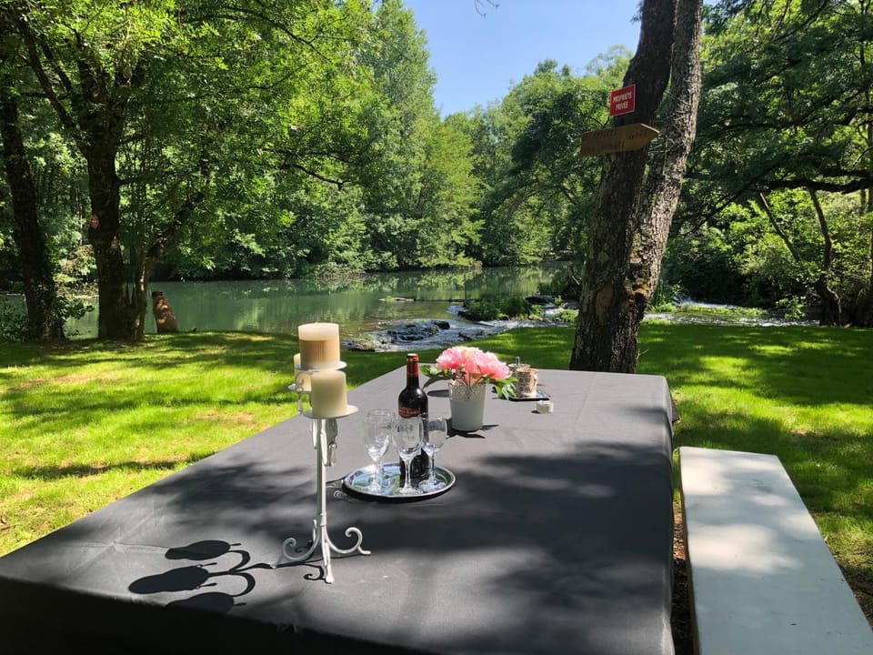 Natural landscape, Dining area, River view