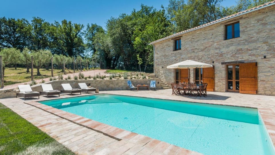 Natural landscape, Garden, Garden view, Swimming pool
