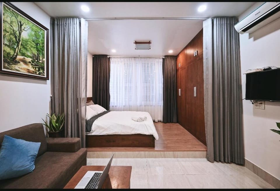Bed, Living room, Photo of the whole room, Bedroom