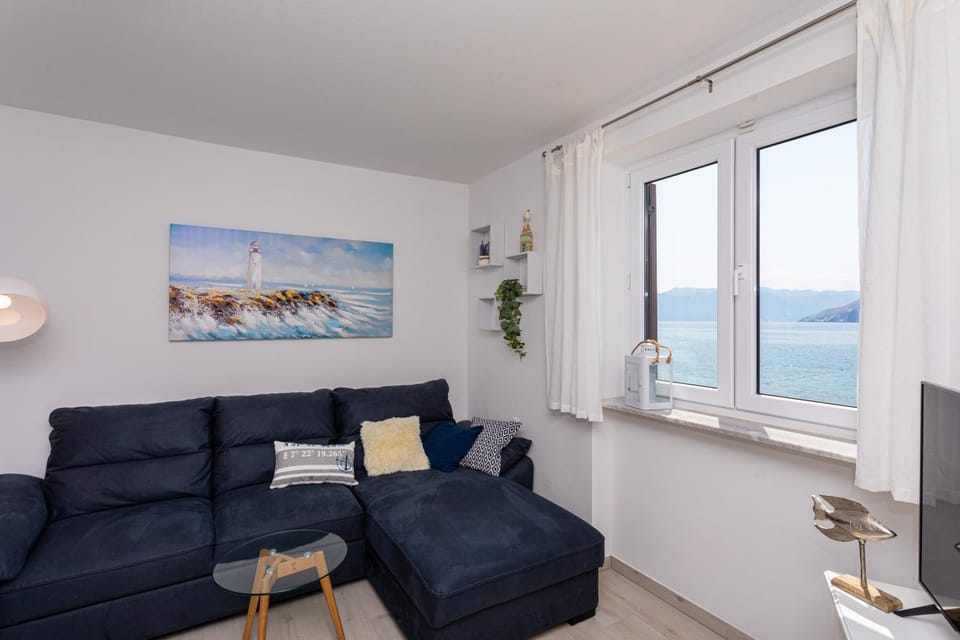 Living room, Seating area, Sea view