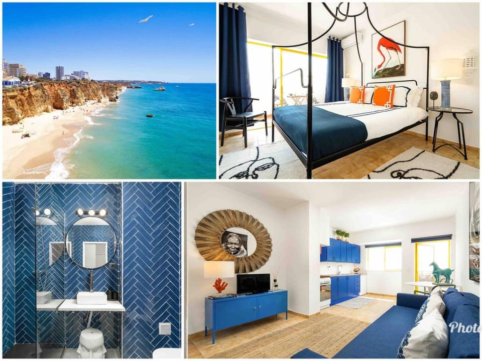 Beach & Pool Apt Steps from Praia da Rocha Apartment in Portimao