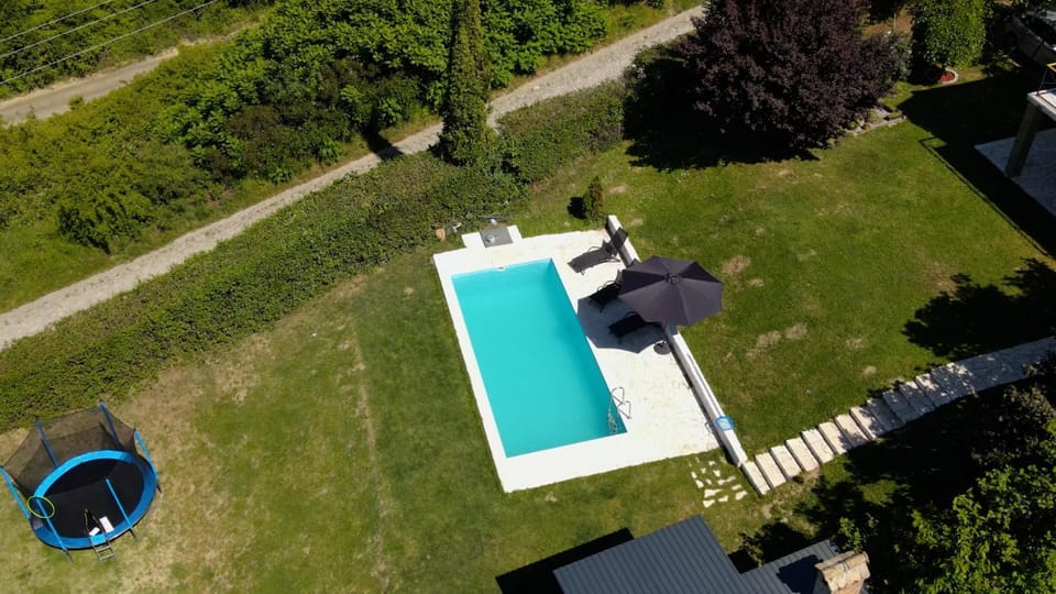 Natural landscape, Garden, Pool view, sunbed