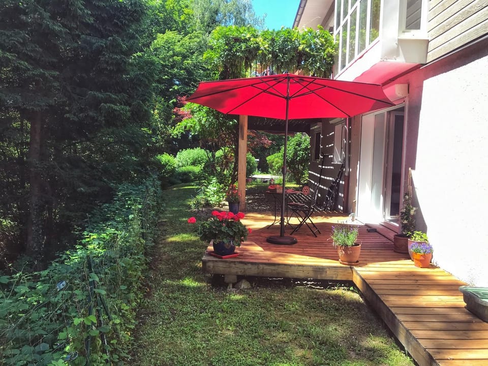 Balcony/Terrace, Dining area, Garden view