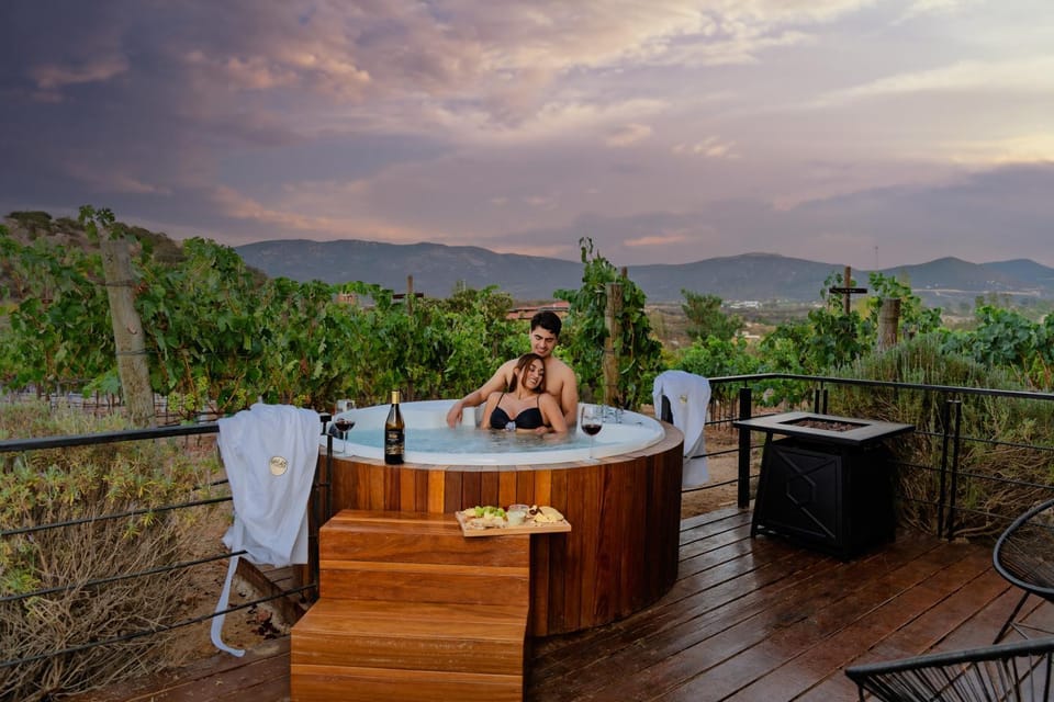 People, Hot Tub, Mountain view