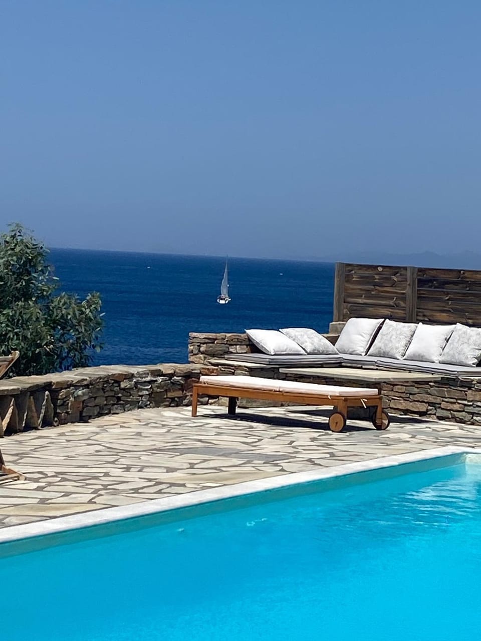Sunset Villa with swimming pool at Tzia Villa in Kea-Kythnos