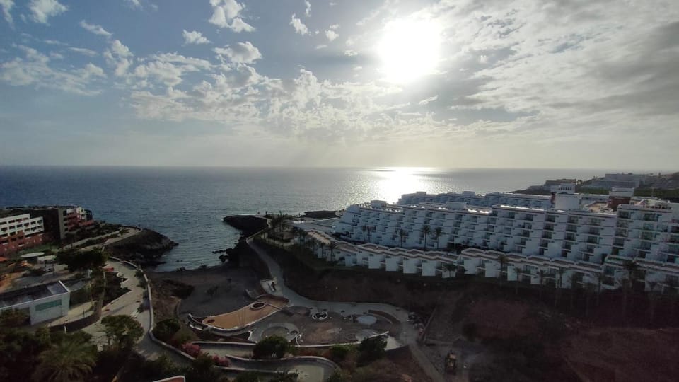 Bird's eye view, Beach, Sea view, Sunset