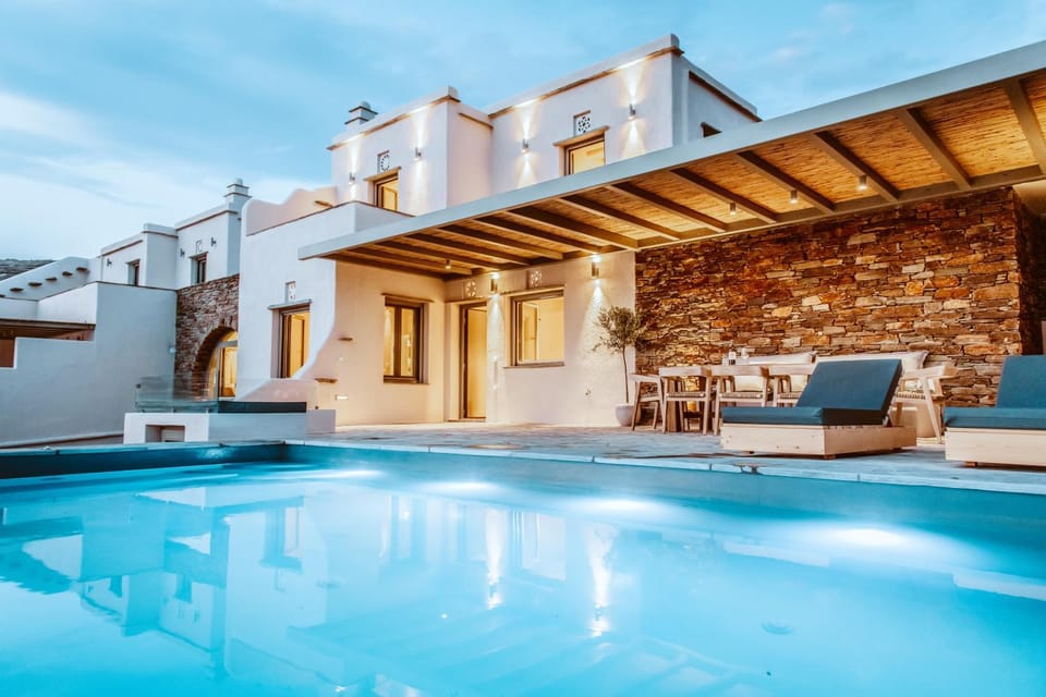 Property building, Swimming pool, Sunrise, Sunset