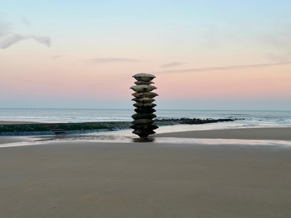 Natural landscape, Beach, Sea view, Sunrise