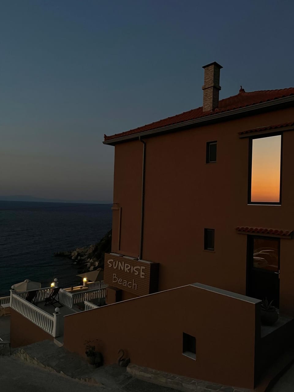 Property building, Sunset
