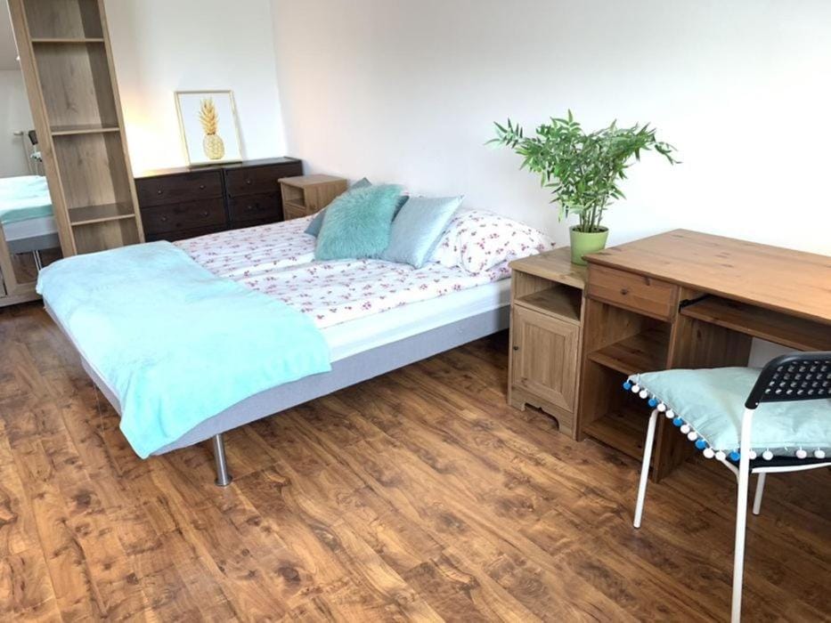 Bed, Photo of the whole room, Bedroom, hair dresser