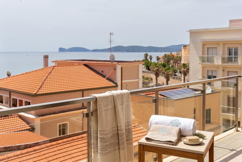 Property building, Patio, View (from property/room), Balcony/Terrace, Sea view