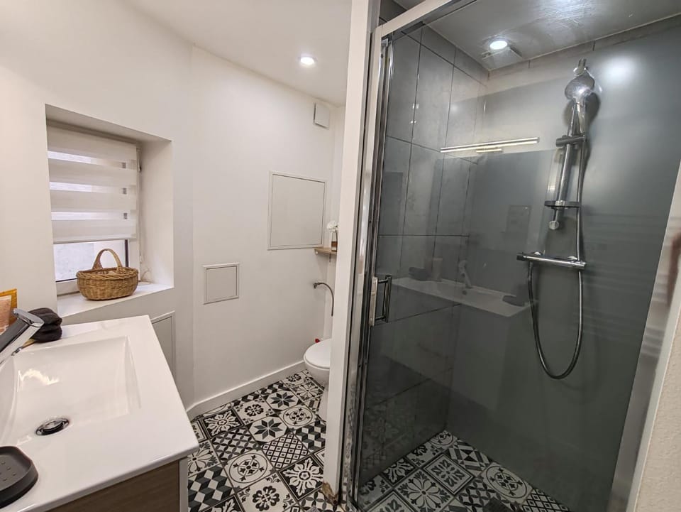 Shower, Toilet, Bathroom, towels