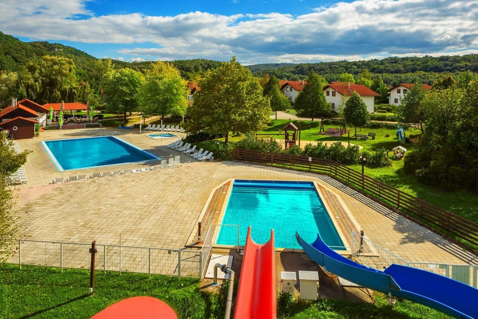 Natural landscape, Swimming pool, sunbed