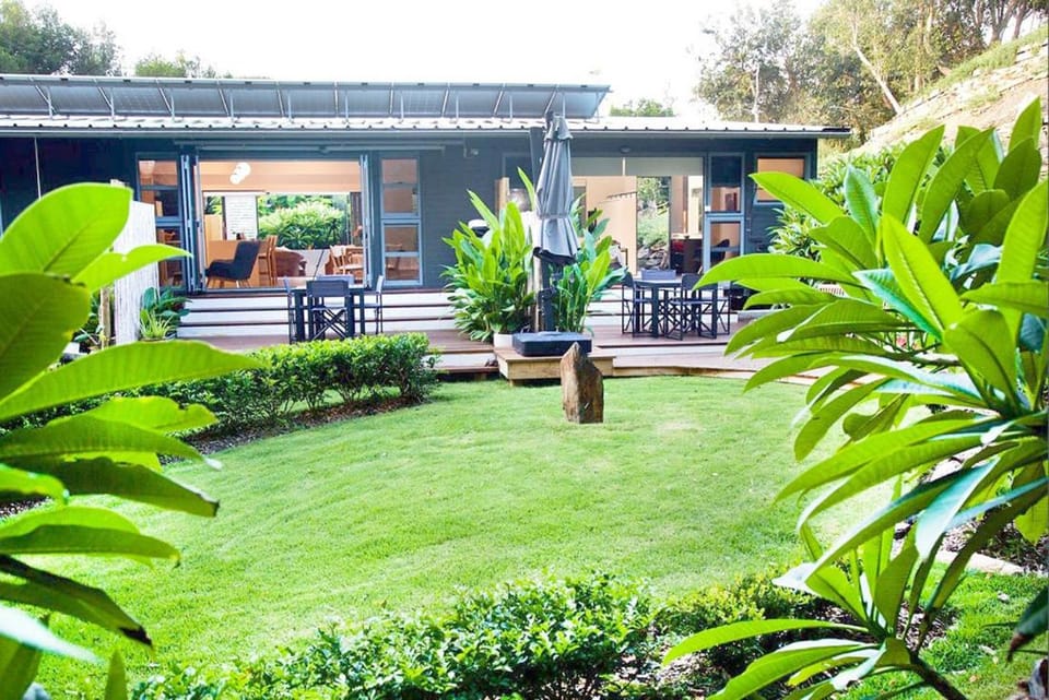 Property building, Patio, Garden, Garden view