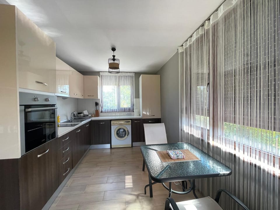 Kitchen or kitchenette, Dining area, oven, stove