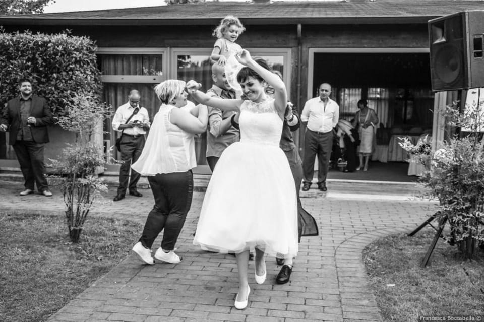 group of guests, wedding