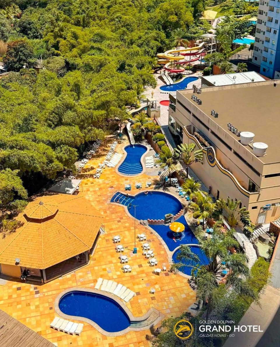 ENCANTO DO SOL - GOLDEN DOLPHIN GRAND HOTEL PISCINA 24h Apartment in State of Goiás