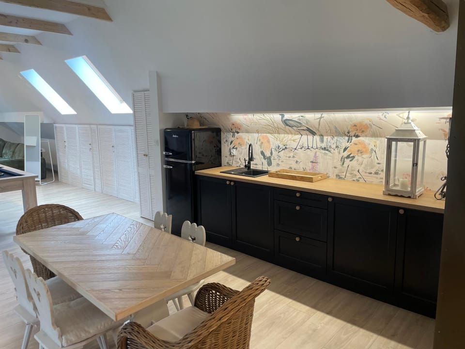 Kitchen or kitchenette, minibar