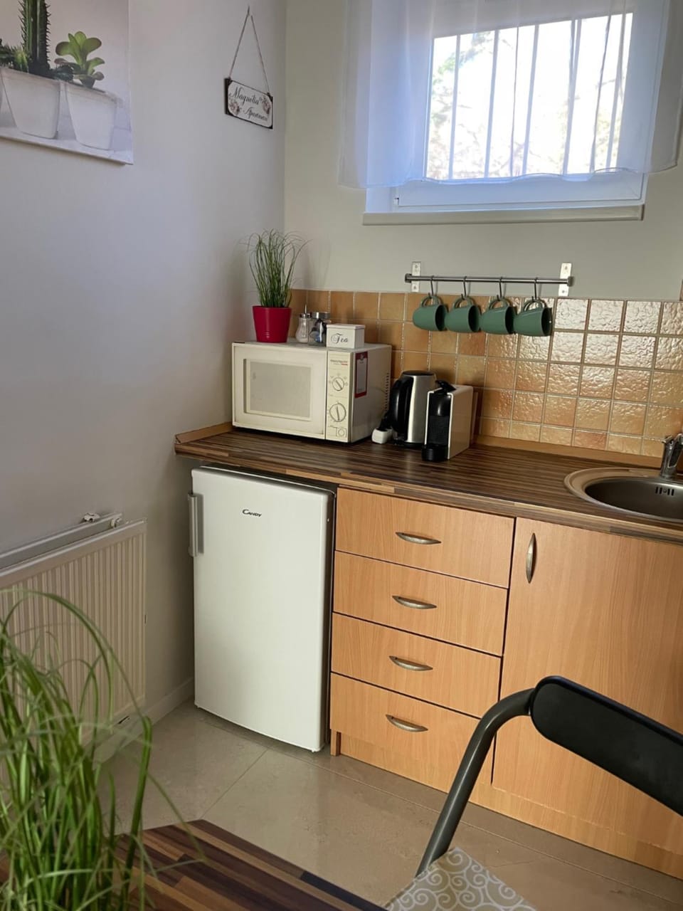 Kitchen or kitchenette, minibar