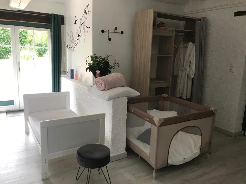 children, cot, wardrobe