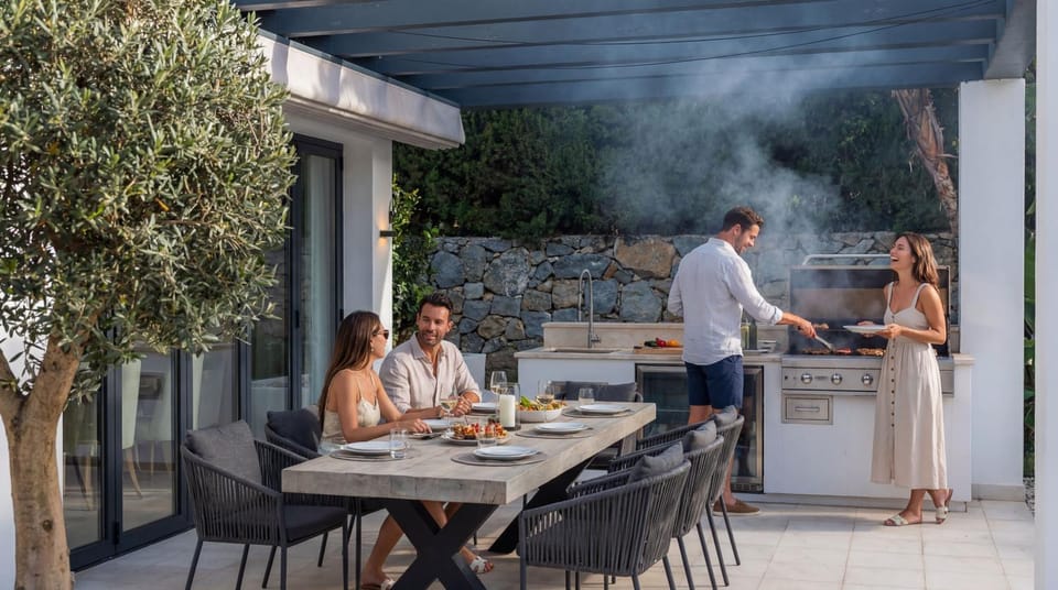 BBQ facilities, Dining area