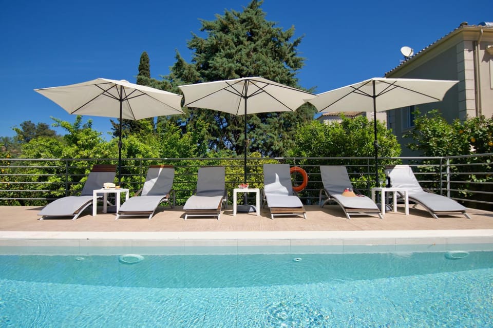 Summer, Garden, Garden view, Pool view, Swimming pool, sunbed