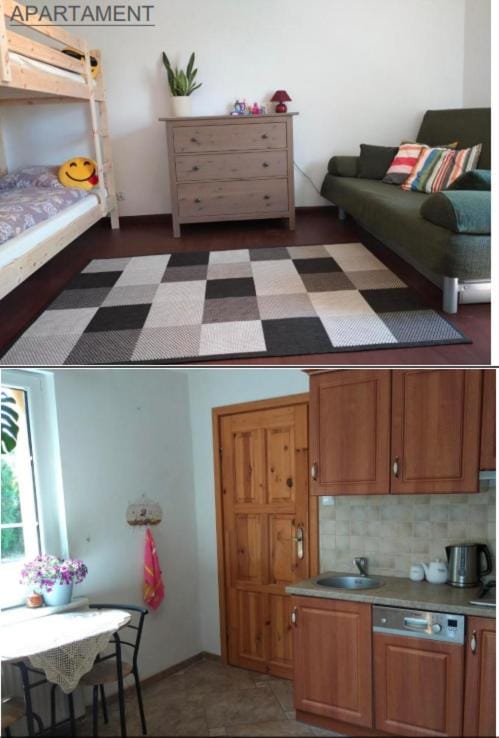 Kitchen or kitchenette, Bedroom