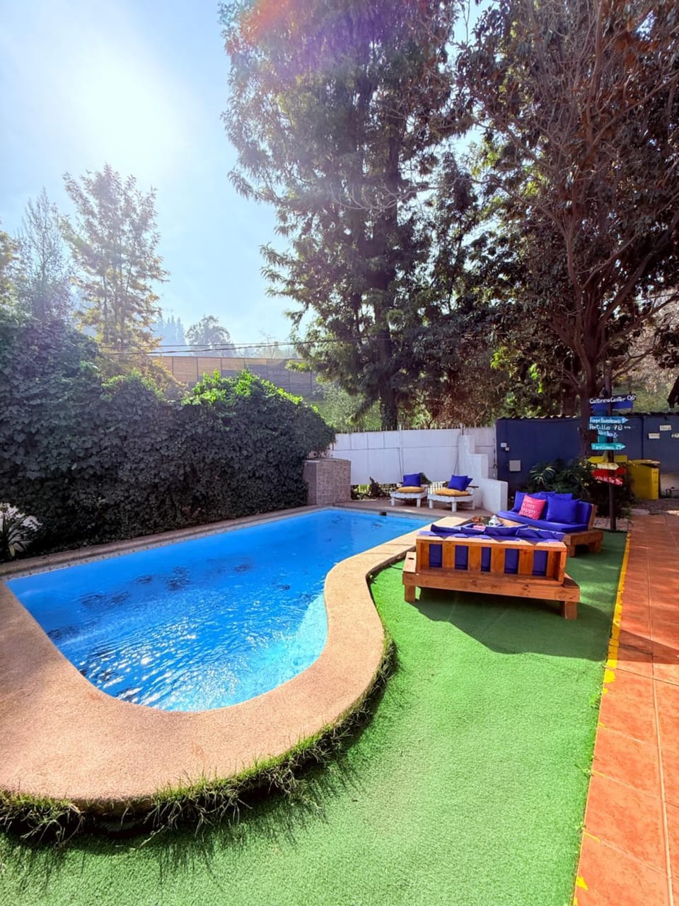 Day, Natural landscape, Garden, Evening entertainment, Garden view, Pool view, Swimming pool, sunbed