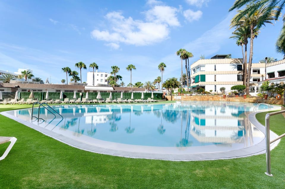 Property building, Living room, Swimming pool