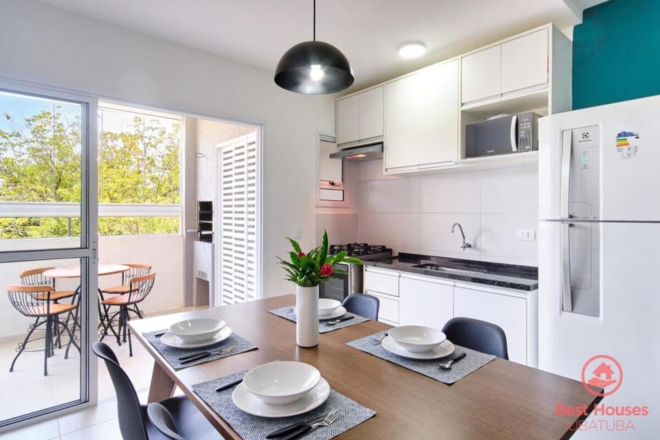 BH35 · BH35: AP BONITO COM AR, PISCINA E VARANDA GOURMET Apartment in Ubatuba
