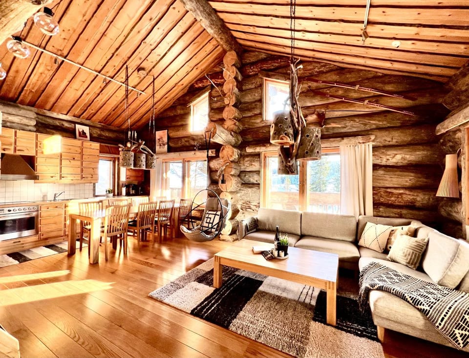 Living room, kitchen